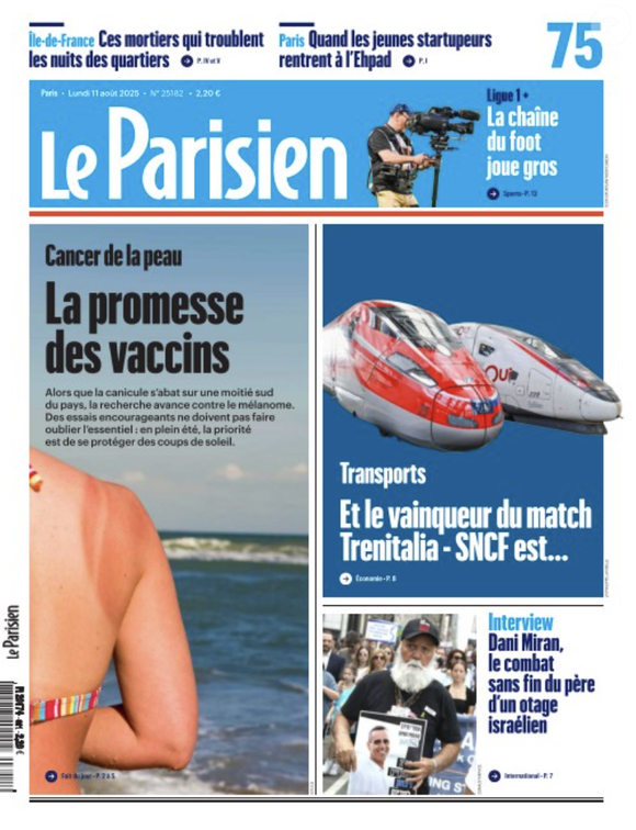 Couverture du "Parisien"