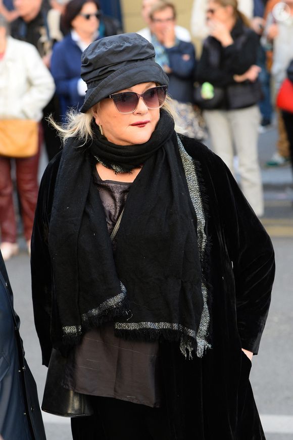 Catherine Jacob - Obsèques de Claudia Cardinale en l’église Saint-Roch de Paris, France, le 30 septembre 2025. © Bestimage