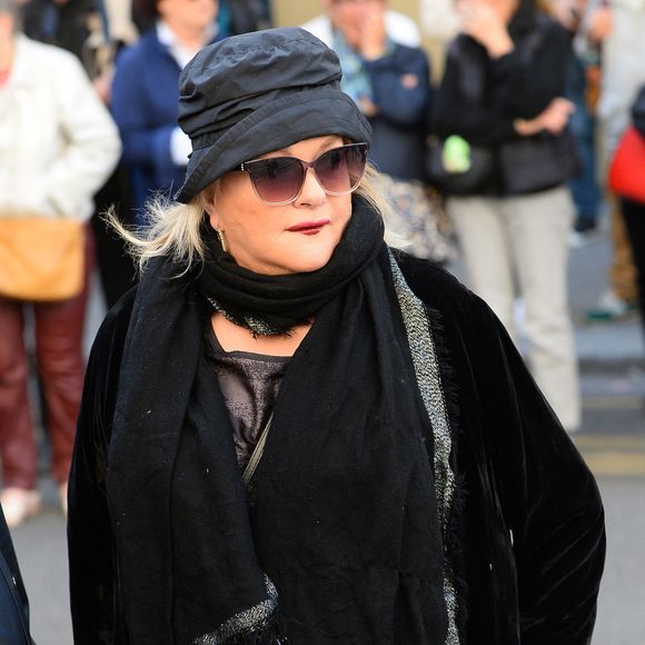Catherine Jacob - Obsèques de Claudia Cardinale en l’église Saint-Roch de Paris, France, le 30 septembre 2025. © Bestimage