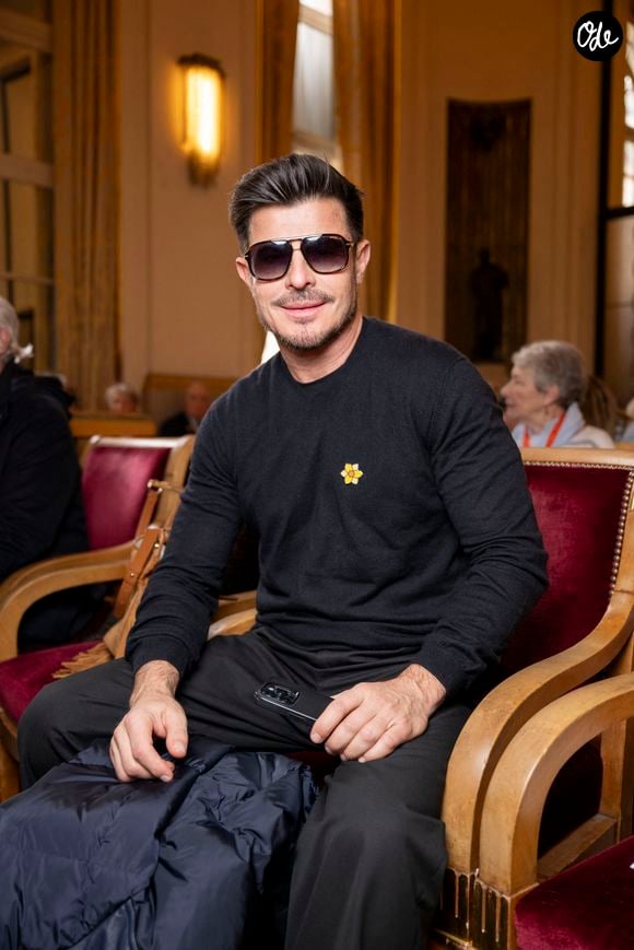 Vincent Niclo - Lancement de la 21ème édition de la campagne Une Jonquille Contre le Cancer à Paris, le 11 mars 2025.  © Pierre Perusseau / Bestimage
