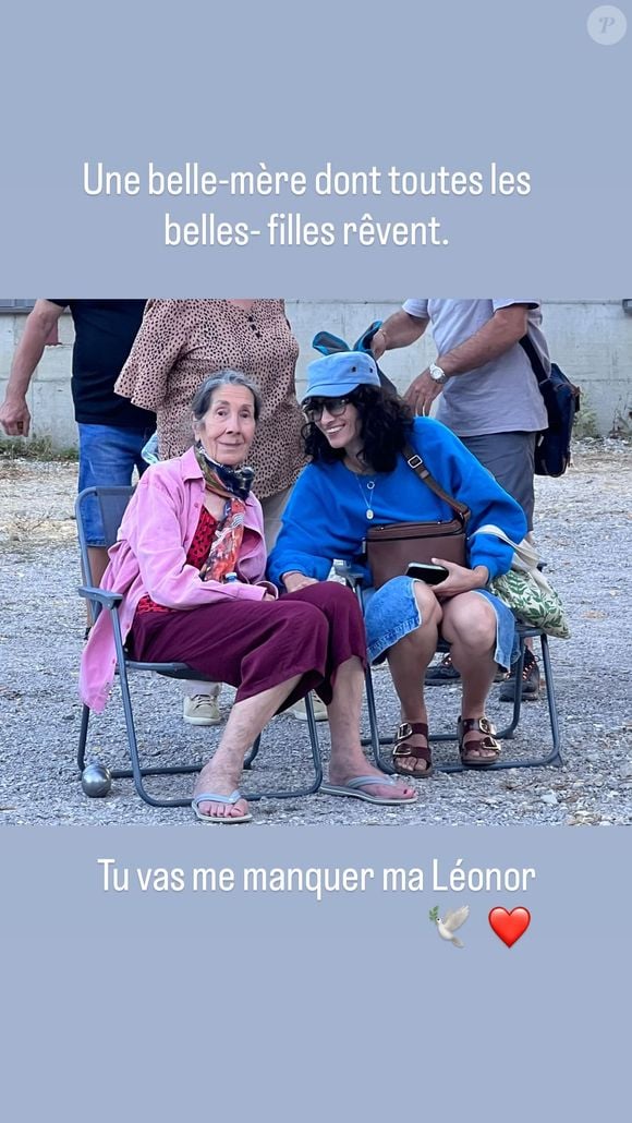 Story Instagram de Rachida Brakni.