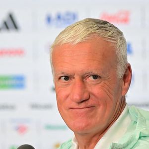 Didier Deschamps, lors d'une conférence de presse tenue dans la salle de conférence du Philadelphia Stadium, à Philadelphie, le dimanche 21 juin 2026. 

Photo de Eduardo Carmim/Sport Press Photo via Zuma Press/ABACAPRESS.COM