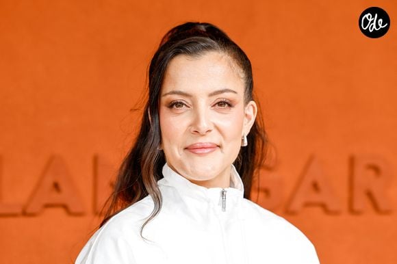 Camille Lellouche au photocall du village lors des Internationaux de France de Tennis de Roland Garros 2026, à Paris, France, le 4 juin 2026. © Jacovides-Moreau/Bestimage