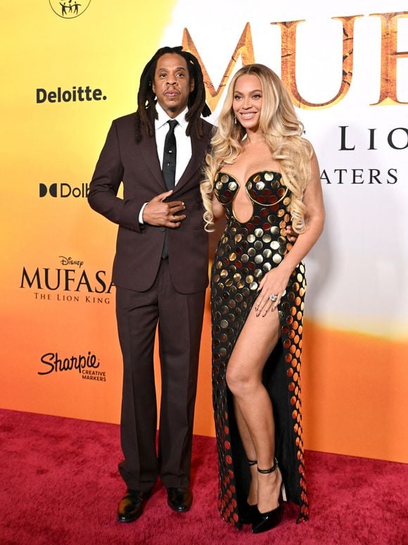 Jay-Z et sa femme Beyoncé Knowles à Los Angeles.