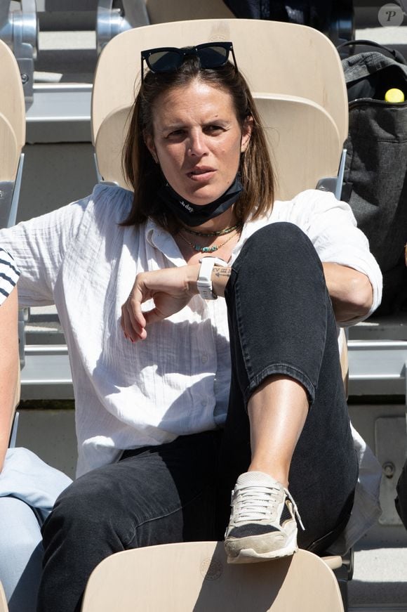 Laure Manaudou assiste aux Internationaux de France de tennis 2021 à Roland Garros le 31 mai 2021 à Paris, France. Photo par Laurent Zabulon/ABACAPRESS.COM