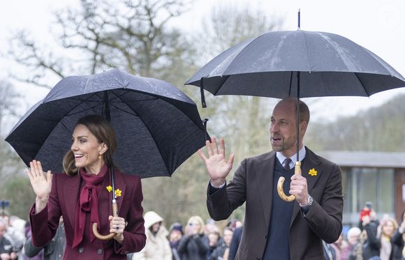 Le Prince William, le Prince de Galles, et Catherine, la Princesse de Galles, visitent Powys, à l'occasion de la fête de la Saint Davids. Photo par GOFF  / BESTIMAGE