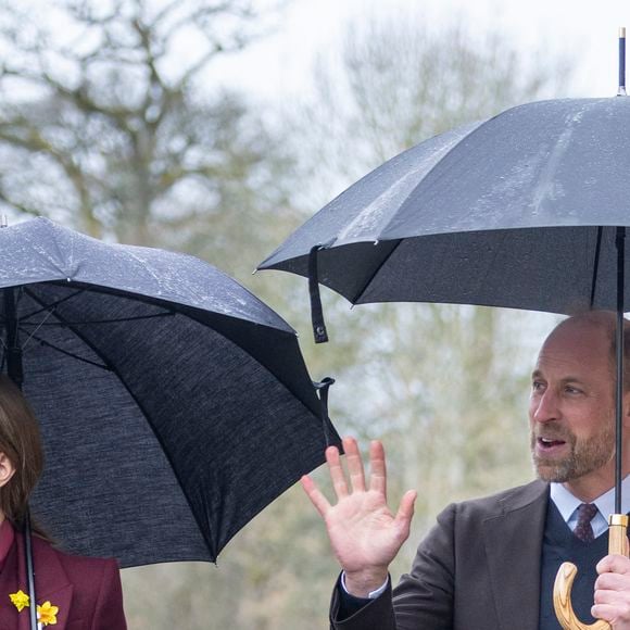 Le Prince William, le Prince de Galles, et Catherine, la Princesse de Galles, visitent Powys, à l'occasion de la fête de la Saint Davids. Photo par GOFF  / BESTIMAGE