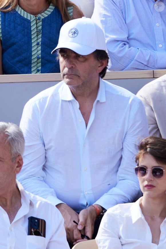 Yannick Alléno - Célébrités dans les tribunes de la finale homme des Internationaux de France de tennis de Roland Garros 2024 à Paris le 9 juin 2024. © Jacovides-Moreau/Bestimage