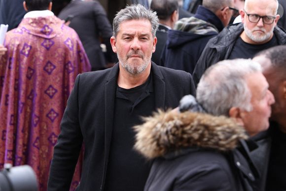 Titoff arrivant à la cérémonie funéraire de Rolland Courbis à l'église de la Madeleine à Paris, France, le 14 janvier 2026. Rolland Courbis, ancien footballeur français, entraîneur et commentateur médiatique au franc-parler, est décédé à l'âge de 72 ans. Photo par Jerome Domine/ABACAPRESS.COM