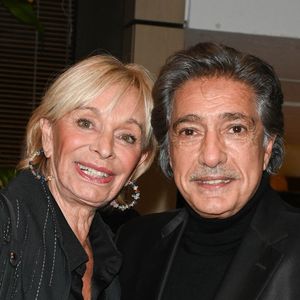 Frédéric François et sa femme Monique Vercauteren lors de l'hommage à Jean Renard à la Sacem à Paris le 5 octobre 2022.
© Coadic Guirec / Bestimage