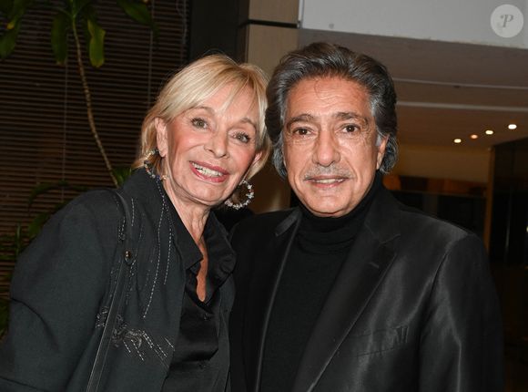 Frédéric François et sa femme Monique Vercauteren lors de l'hommage à Jean Renard à la Sacem à Paris le 5 octobre 2022.
© Coadic Guirec / Bestimage