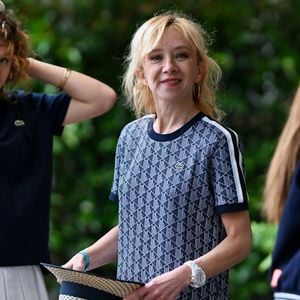 Sylvie Testud is seen posing at the Village during French Open at Roland Garros on June 07, 2025 in Paris, France. Photo by ABACAPRESS.COM