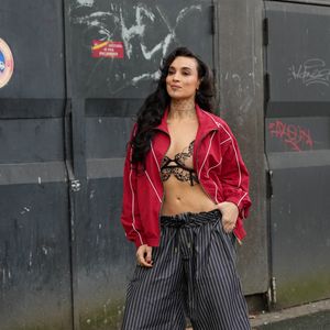 Camelia Jordana assiste au défilé Willy Chavarria lors de la semaine de la mode masculine automne/hiver 2026-2027 à Paris le 23 janvier 2026 à Paris, France. © Lucia Sabatelli / Bestimage