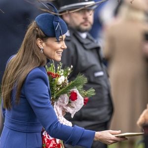 Catherine (Kate) Middleton, princesse de Galles, - Des membres de la famille royale assistent au service du jour de Noël à l'église St Mary Magdalene à Sandringham, Norfolk