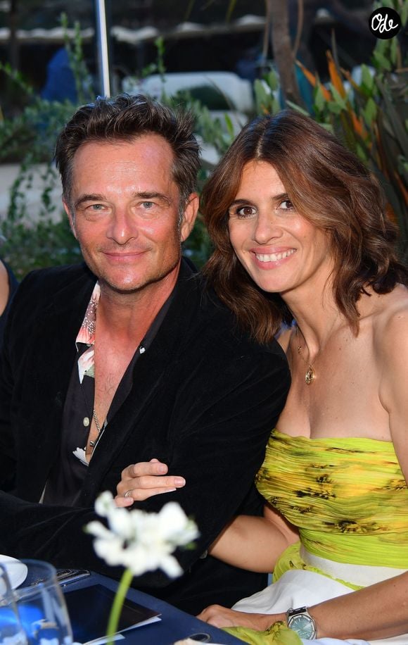 David Hallyday et sa femme Alexandra Pastor - 9ème gala étoilé Patrick Mouratoglou (coach légendaire de S. Williams) au profit de la Fondation Champ'seed à la Mouratoglou Academy afin de soutenir les jeunes espoirs du tennis mondial à Biot le 18 juin 2023. © Agence / Bestimage