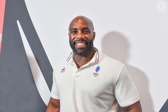 Teddy Riner fête ses deux médailles d'Or au Club France, Parc de la Villette, lors des Jeux Olympiques Paris 2024 le 4 août 2024. © Alexandre Fay / Pixplanete / Bestimage