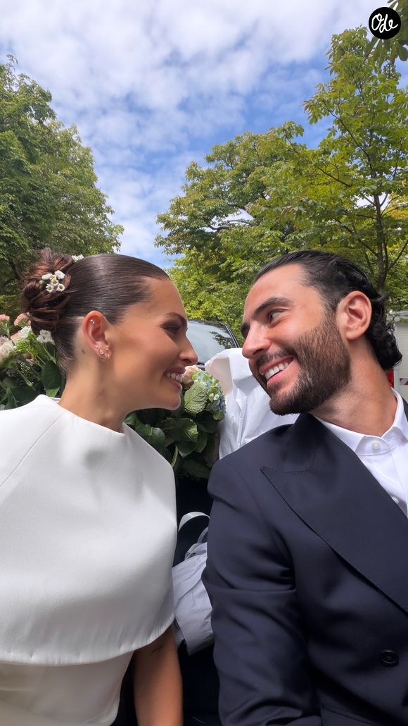 Thylane Blondeau a partagé les coulisses de son mariage avec Benjamin Attal. Capture d'écran Instagram