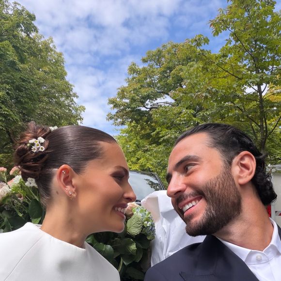 Thylane Blondeau a partagé les coulisses de son mariage avec Benjamin Attal. Capture d'écran Instagram