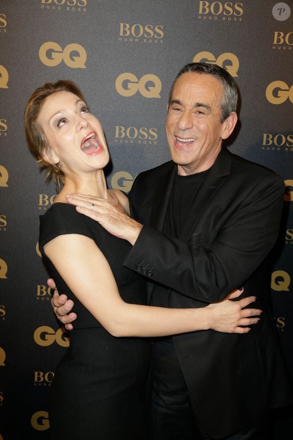 Thierry Ardisson et sa femme Audrey Crespo-Mara assistant aux GQ Men of the Year 2015 Awards tenus à l'hôtel Shangri-La à Paris, France, le 20 janvier 2016. Photo Jerome Domine/ABACAPRESS.COM
