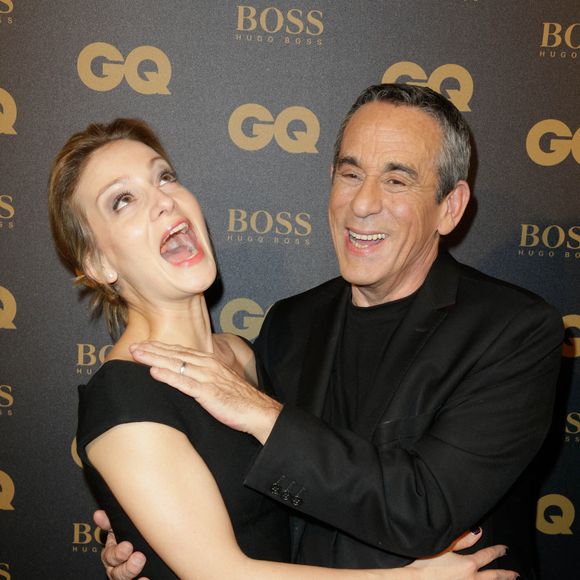 Thierry Ardisson et sa femme Audrey Crespo-Mara assistant aux GQ Men of the Year 2015 Awards tenus à l'hôtel Shangri-La à Paris, France, le 20 janvier 2016. Photo Jerome Domine/ABACAPRESS.COM