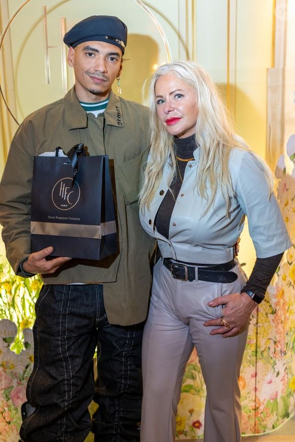 Dapuma, guest à la soirée de lancement du parfum Forbidden Whisper de la maison HFC Paris à l'hôtel Meurice à Paris le 8 octobre 2025.

© Sébastien Frémont / Bestimage