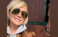 Laeticia Hallyday a profité d'un moment au haras de son compagnon Serge Varsano.
Capture d'écran Instagram