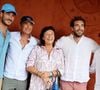 La famille Kretz (série L'Agence sur TMC et Netflix) - Célébrités au Village lors des Internationaux de France de tennis de Roland Garros. © Jacovides-Moreau/Bestimage