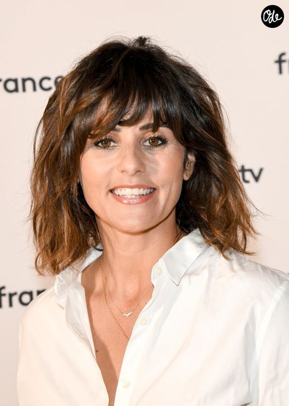 Faustine Bollaert lors de la conférence de presse de France 2 au théâtre Marigny à Paris le 18 juin 2019.

© Coadic Guirec / Bestimage