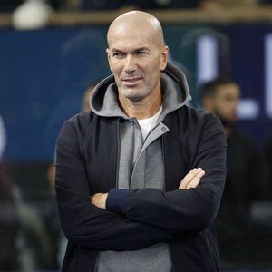 Exclusif - Zinédine Zidane - Célébrités assistent à la finale de l'Alpine Paris Major Premier Padel 2025 sur le court Central Philippe Chatrier à Roland Garros, Paris le 14 septembre 2025. © Marc Ausset-Lacroix/Bestimage