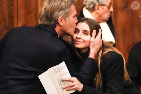 Vittoria de Savoie lors de la messe votive en l'honneur de S.A.R. le prince Vittorio Emanuele, célébrée à la basilique de la Superga le 1er février 2025 à Turin, en Italie.  © Lucia Sabatelli/Bestimage