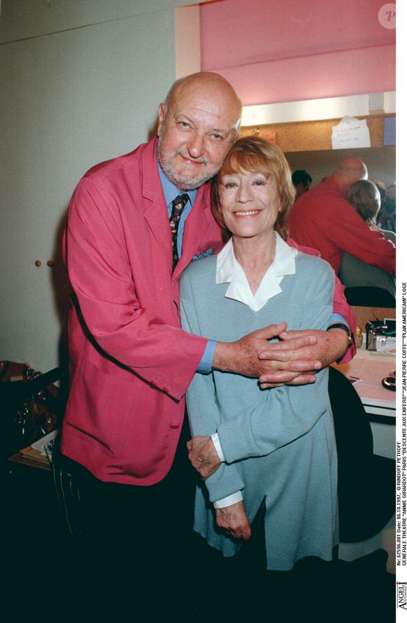 Jean-Pierre Coffe et Annie Girardot en 1997 à Paris.
