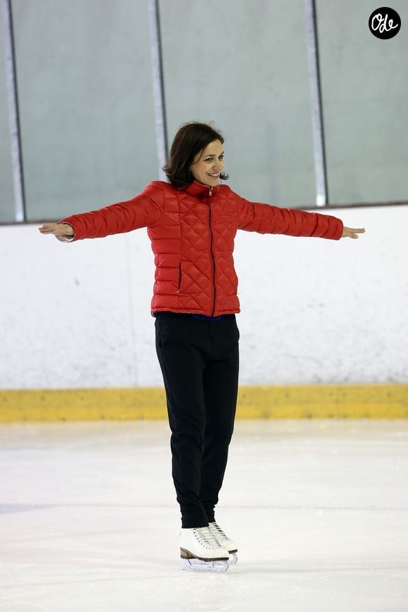 Et si Nathalie Péchalat tient tant à s'entraîner c'est qu'elle prépare un projet d'envergure baptisé Lap on Ice, prévu en Laponie finlandaise.

Nathalie Péchalat avec des enfants avant le spectacle avec l'équipe de France de patinage à Boulogne-Billancourt le 26 avril 2014.

© Bestimage