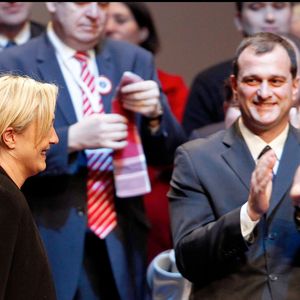 Marine Le Pen et Louis Aliot  - XVe congrès du FN à Tours en 2011
©DOMINIQUE JACOVIDES / BESTIMAGE