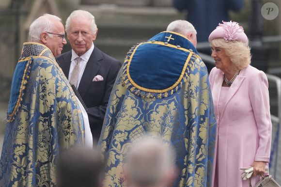 Le roi Charles III d'Angleterre et Camilla Parker Bowles, reine consort d'Angleterre - La famille royale britannique célèbre le 76ème Commonwealth Day à l'abbaye de Westminster à Londres, le 10 mars 2025.
