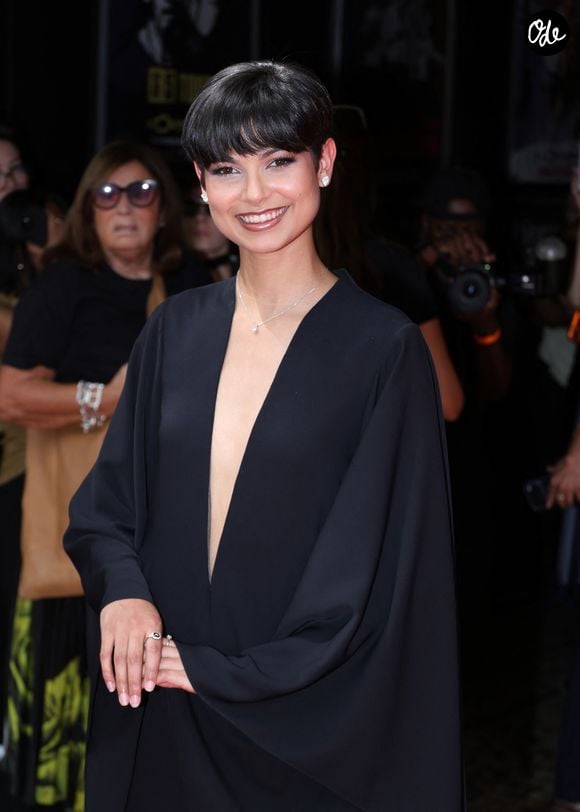 Eve Gilles, Miss France 2024, au défilé Stéphane Rolland à l'Olympia, Collection Haute Couture Automne/Hiver 2026-2027 lors de la Fashion Week de Paris, le 7 juillet 2026. © Denis Guignebourg / Bestimage