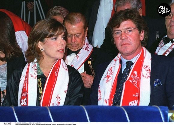 La princesse Caroline de Monaco avec Ernst auguste de Hanovre au Festival du cirque de Monaco.
Crédit : AGENCE / BESTIMAGE