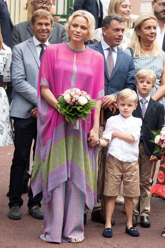 La princesse Charlène de Monaco et le prince Jacques de Monaco assistent au pique-nique annuel de Monaco, le 6 septembre 2019 à Monaco. Photo par David Niviere/ABACAPRESS.COM