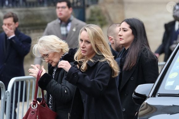 Yann Le Pen et sa fille Marion Maréchal -  Arrivées à l'hommage à Jean-Marie Le Pen en l’église Notre-Dame du Val-de-Grâce à Paris le 16 janvier 2025.

© Cyril Moreau / Bestimage