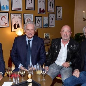 Exclusif - François-Éric Gendron, Jean Pierre Castaldi, Bernard Le Coq lors du cocktail après-spectacle lors de la soirée Ciné-concert symphonique "Alain Delon, le dernier Samouraï" au Palais des congrès à Paris le jour de son anniversaire le 8 novembre 2024. © Jacovides / Moreau / Bestimage