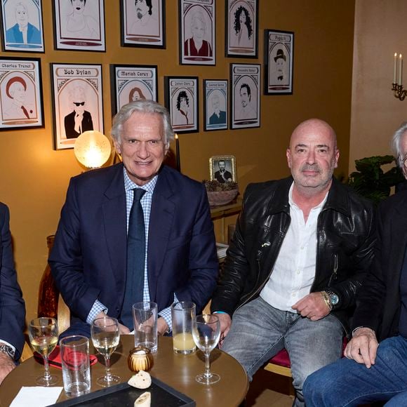 Exclusif - François-Éric Gendron, Jean Pierre Castaldi, Bernard Le Coq lors du cocktail après-spectacle lors de la soirée Ciné-concert symphonique "Alain Delon, le dernier Samouraï" au Palais des congrès à Paris le jour de son anniversaire le 8 novembre 2024. © Jacovides / Moreau / Bestimage