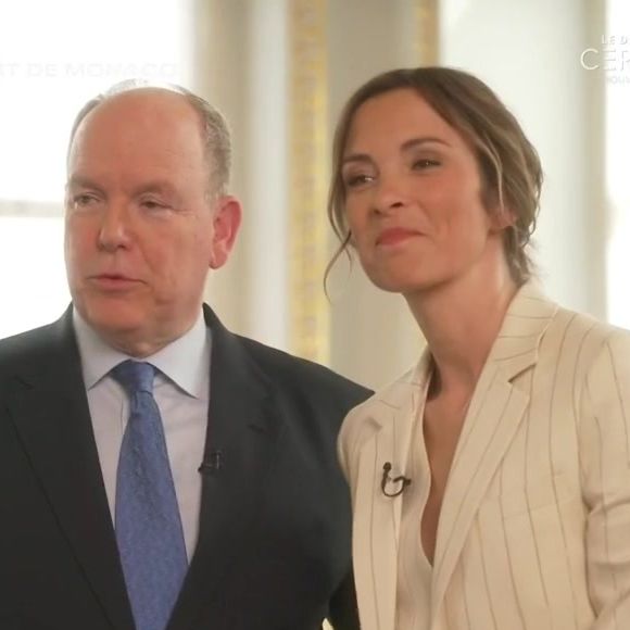 Isabelle Ithurburu a interviewé Albert de Monaco dans "50' Inside" (TF1), le 14 juin 2025.