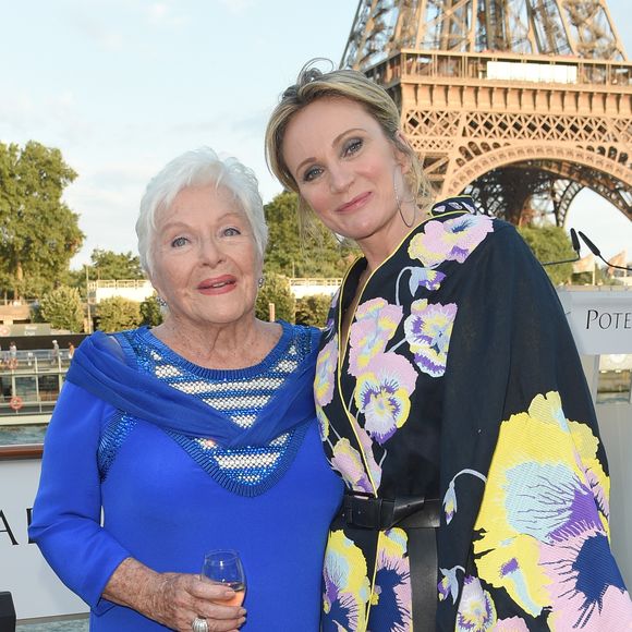 Line Renaud et Patricia Kaas - Soirée du 90ème anniversaire de Line Renaud sur le Bateau Potel et Chabot "Pavillon Seine" à Paris le 2 juillet 2018. © Coadic Guirec/Bestimage