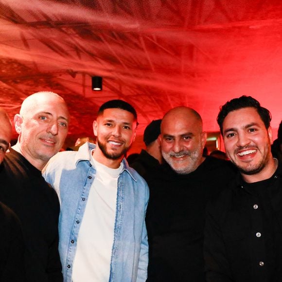 Exclusif - William Azoulay, Gad Elmaleh,  Amine Harit, Stephane Cohen et Amine Radi -  Le célèbre humoriste Gad Elmaleh a inauguré lundi 3 février 2025 Le Vig’s, un tout nouveau Comedy Club situé sur le Vieux-Port de Marseille.
© Franz Chavaroche / Bestimage