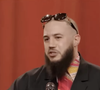 Merwane Benlazar n'en est pas à son premier passage qui créé du remous.
Merwane Benlazar lors de la cérémonie des Flammes