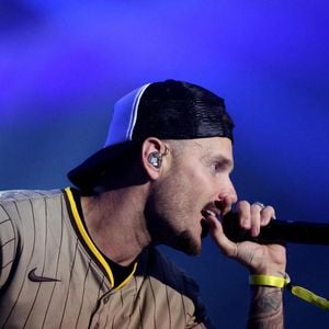 Matt Pokora (M. Pokora) - Nouvelle édition du Foot-Concert organisé par le Réseau A.Ma.N.D./Huntington Avenir à la LDLC Arena à Lyon, le 11 Novembre 2024. © Dominique Jacovides/Bestimage