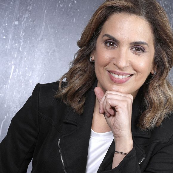 Sonia Mabrouk pose lors de l'enregistrement de l'émission "Chez Jordan de Luxe" à Paris le 16 octobre 2024. © Cédric Perrin/Bestimage