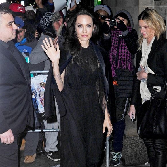 Angelina Jolie arrive à la soirée "National Board Of Review Awards Gala" à New York le 10 janvier 2018.