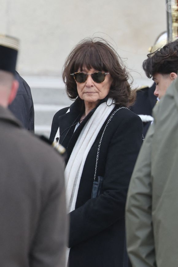 Sylviane Agacinski - Hommage national rendu à l'ancien Premier ministre français Lionel Jospin à l'Hôtel des Invalides à Paris le 26 mars 2026. Dominique Jacovides/Bestimage