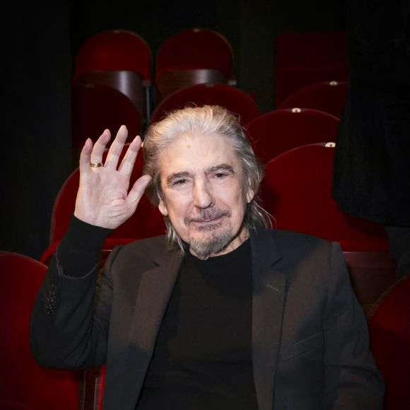 Exclusif - Serge Lama - M.P.Belle donne un concert au théâtre de Passy pour fêter ses 50 ans de carrière le 4 janvier 2024 à Paris.
© Jack Tribeca  / Bestimage