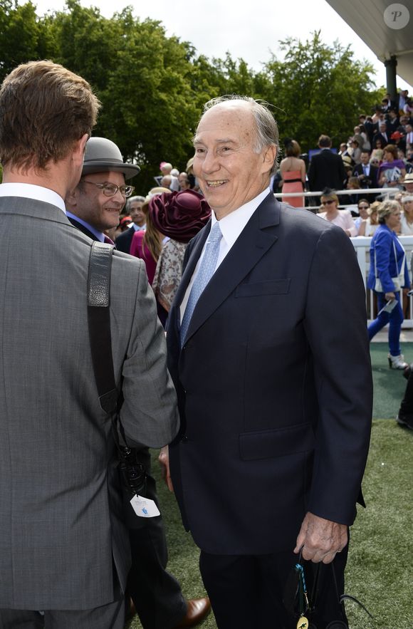 Prince Karim Aga Khan - 165ème "Prix de Diane Longines" à l'hippodrome de Chantilly le 15 juin 2014. COADIC GUIREC / BESTIMAGE